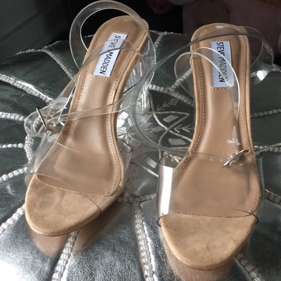 steve madden glass heels